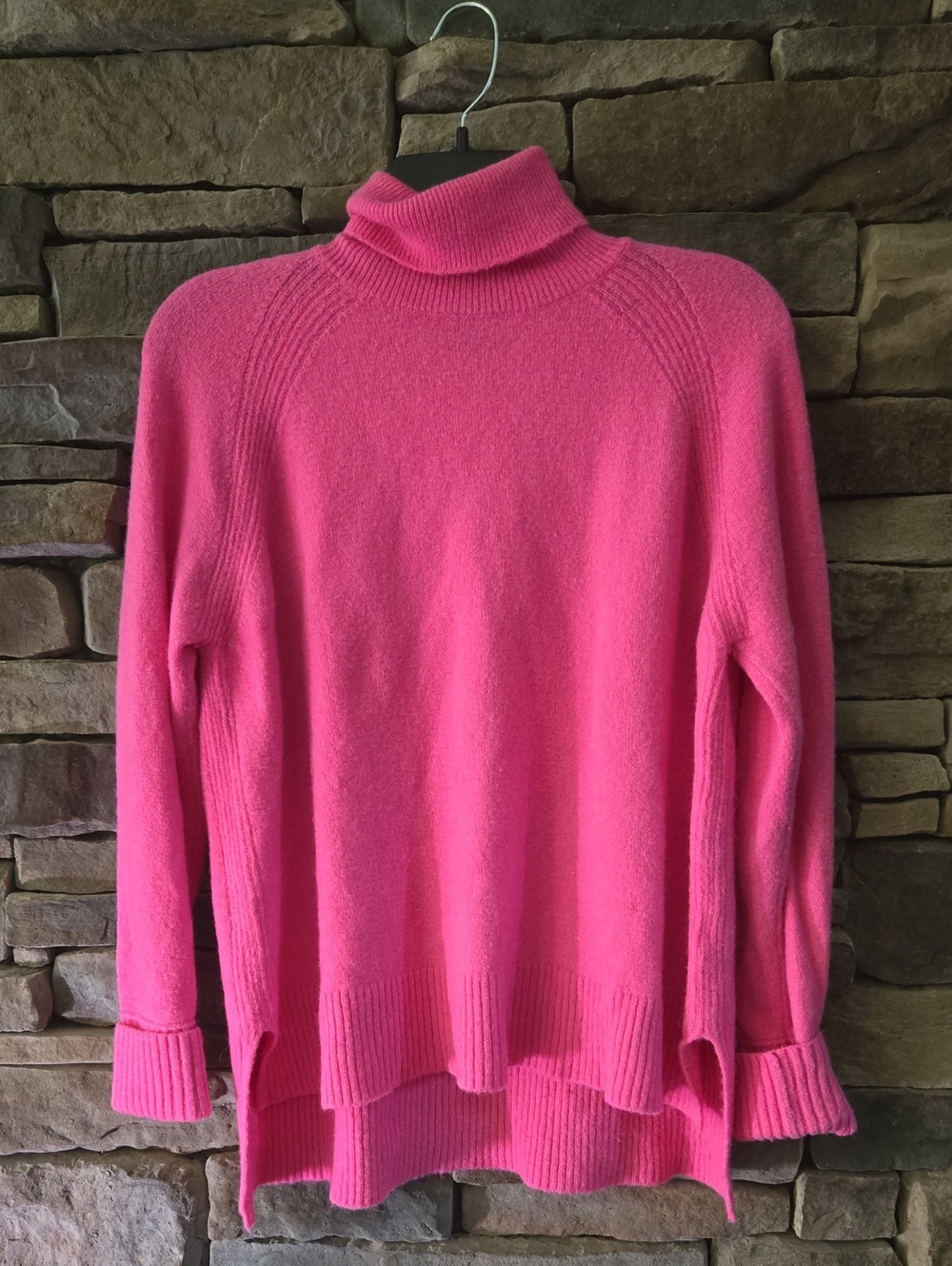 J. Crew Pink Turtleneck Sweater